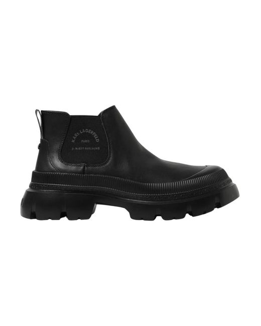 Karl Lagerfeld Black Chelsea Boots