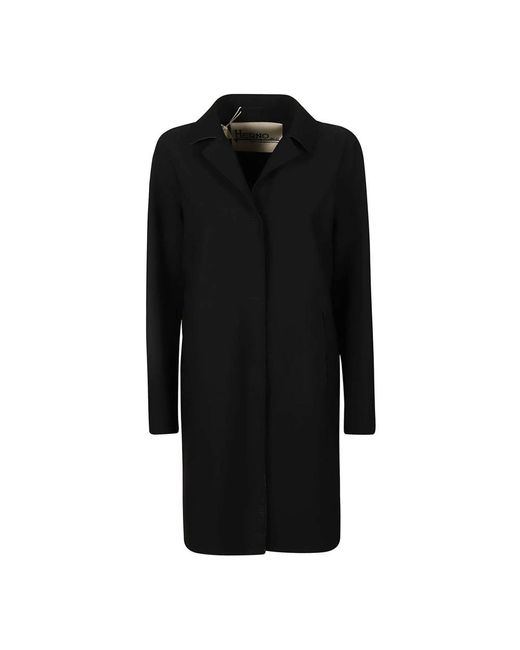 Herno Black Single-Breasted Coats