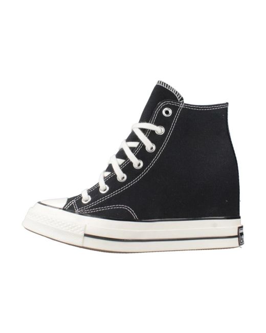 Converse Schoenen ,Zwart ,Wig Sneakers in het Black