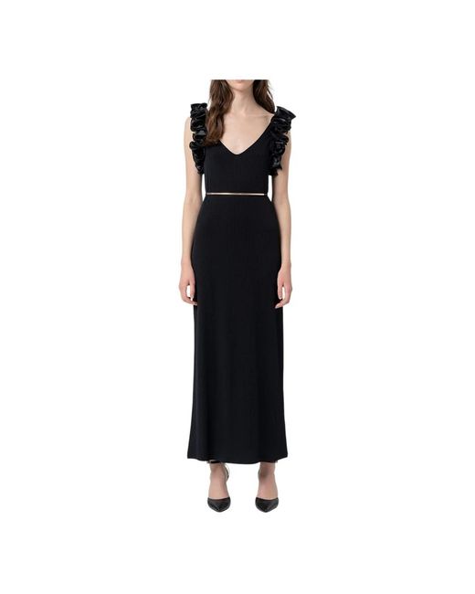 Fracomina Black Maxi Dresses
