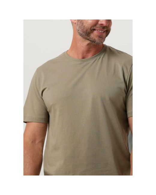 SELECTED Tops ,Groen ,Katoen Polo & T-Shirt O-Neck Tee in het Green voor heren