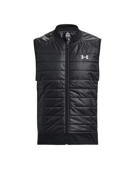 Under Armour Jassen ,Zwart ,Leer Launch Insulated Vest in het Black voor heren