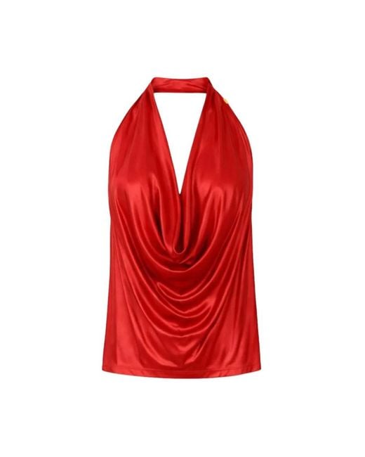 Elisabetta Franchi Red Blouses