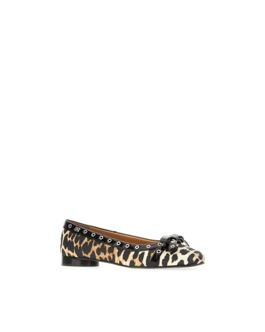 Ganni Multicolor Ballerina Shoes