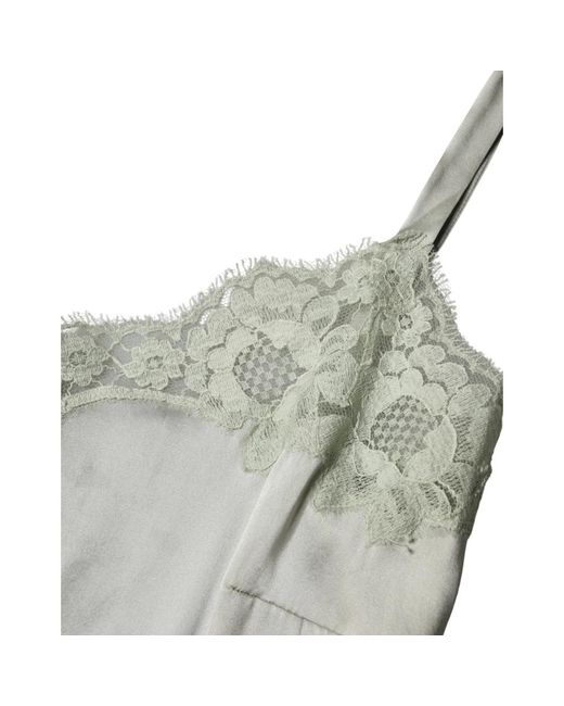Dolce & Gabbana Gray Sleeveless Tops