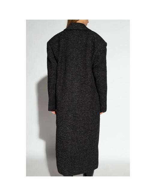 Birgitte Herskind Black Zoo oversize coat