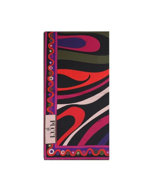 Sciarpe E Guanti Seta-Donna di Emilio Pucci in Red