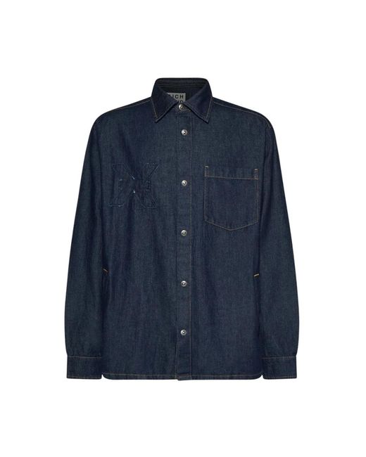John Richmond Blue Denim Shirts for men
