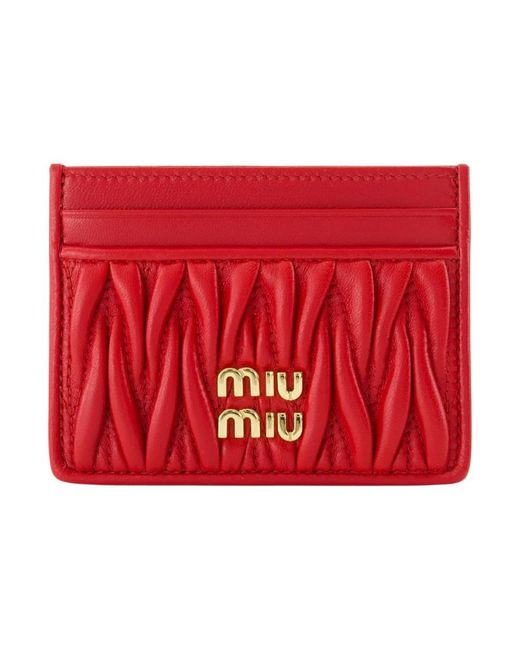 Miu Miu Red Wallets & Cardholders