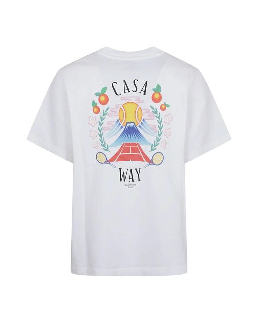 Casablanca Weißes T-Shirt Für Männer Aw25 in White für Herren