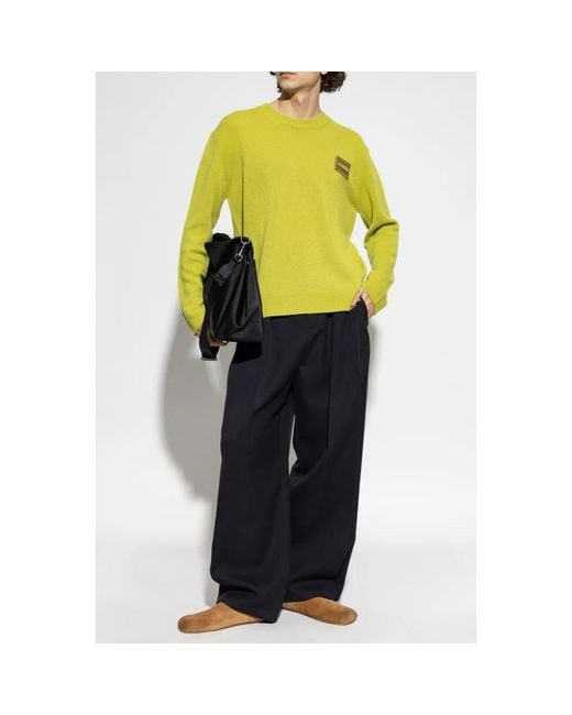 Marni Yellow Cashmere Knitwear for men
