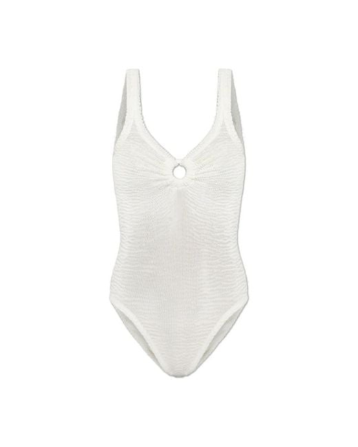 Paramidonna Badmode ,Wit ,Romana Zwempak in het White
