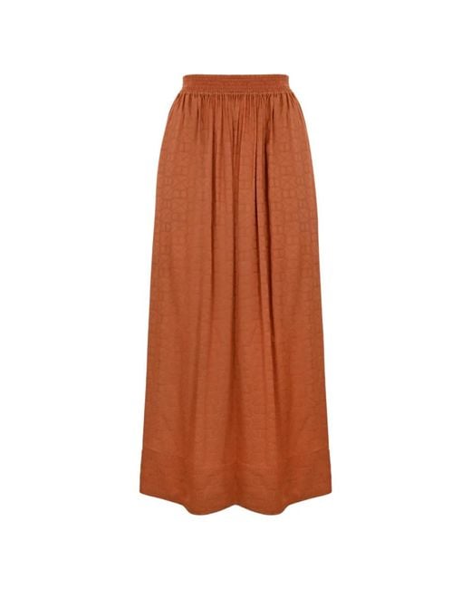 Twin Set Brown Midi Skirts