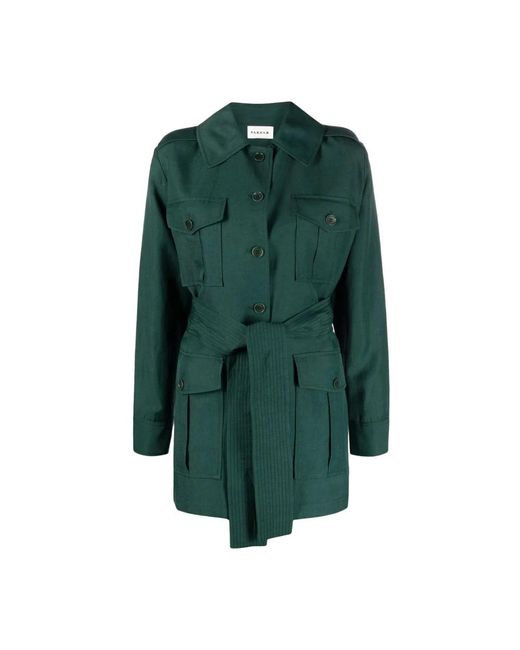 P.A.R.O.S.H. Green Belted Coats