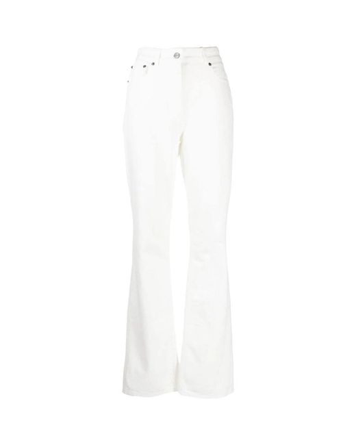 Ferragamo White Boot-Cut Jeans