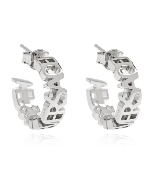Earrings Versace de color Metallic