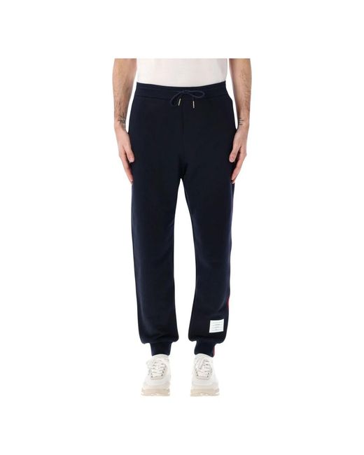 Thom Browne Blue Sweatpants for men