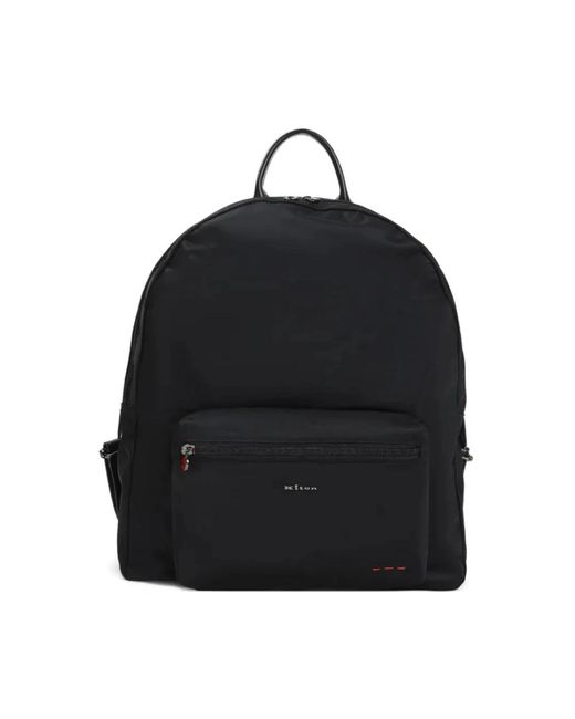 Kiton Black Backpacks for men