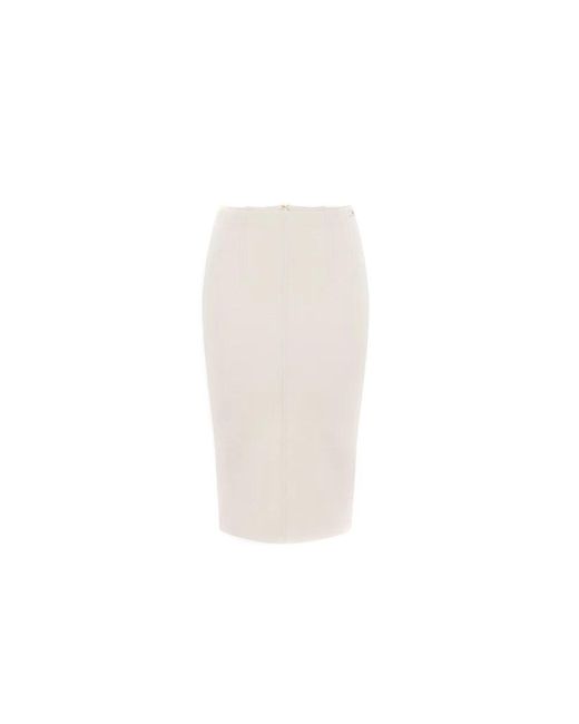 Elisabetta Franchi White Midi Skirts