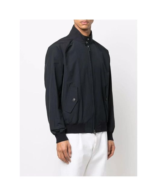 Baracuta Jassen ,Blauw ,Katoen Jas Met Paraplu-Motief En Raglanmouwen in het Blue voor heren
