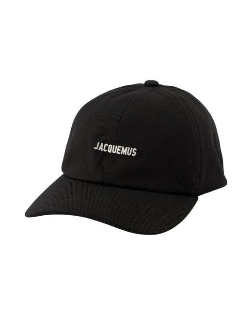 Jacquemus Accessoires ,Zwart ,Katoen The Gadjo Cap in het Black