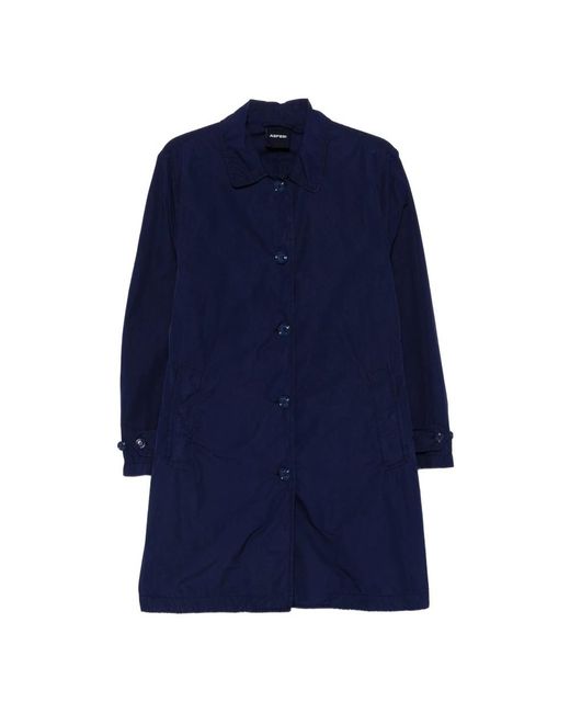 Aspesi Blue Single-Breasted Coats