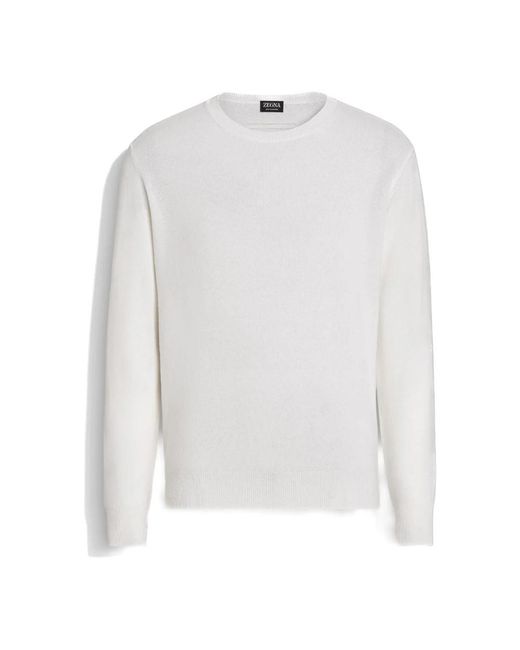 Zegna White Cashmere Knitwear for men