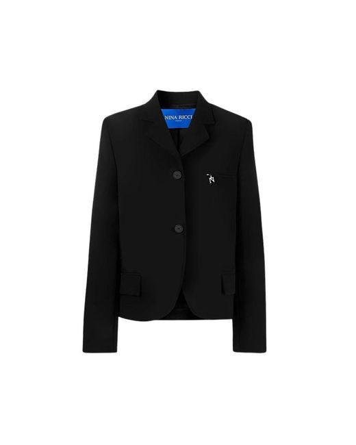 Nina Ricci Single Button Blazer in het Black