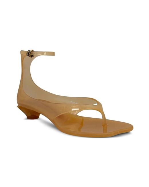 Chloé Brown High Heel Sandals