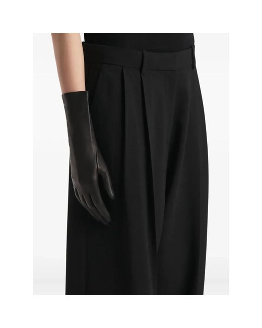Khaite Black Gloves
