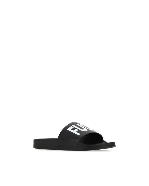 VTMNTS Black Sliders for men