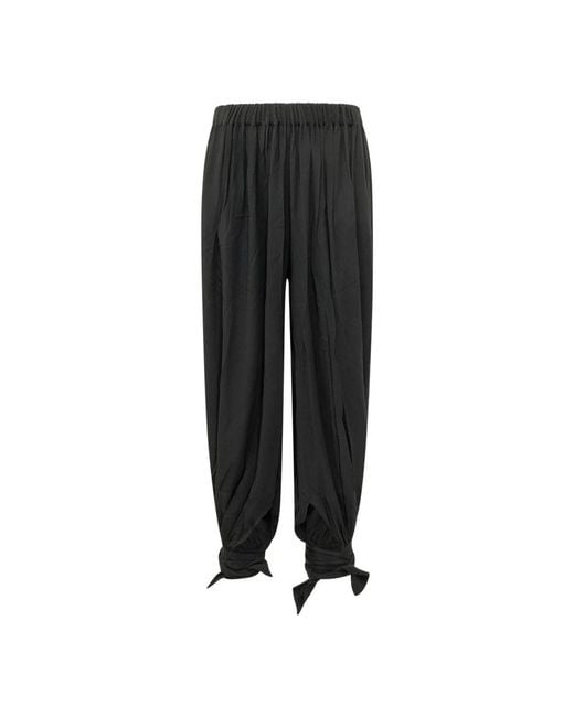 ANDAMANE Black Wide Trousers