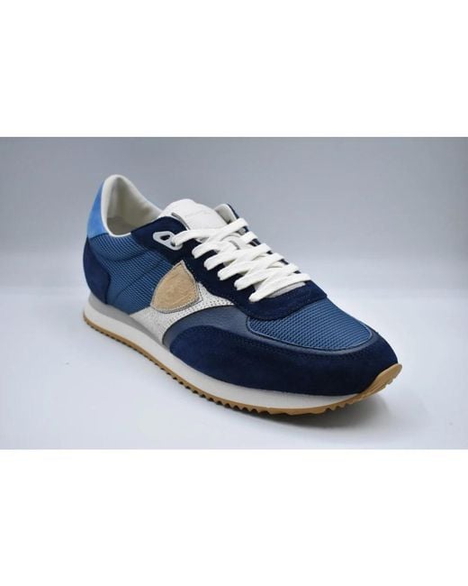 Philippe Model Blue Sneakers for men
