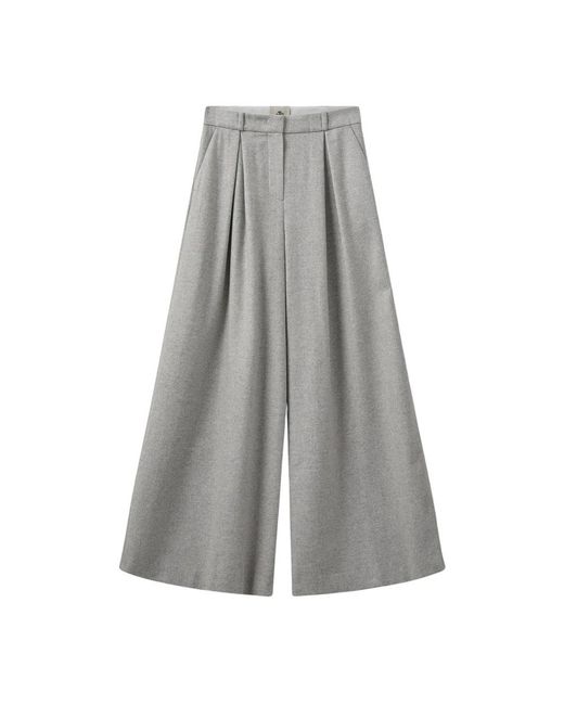 THE GARMENT Gray Wide Trousers