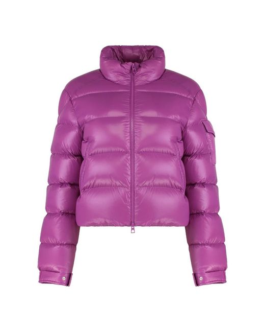 Moncler Jassen ,Roze ,Polyester Petra Short Down Jacket in het Purple