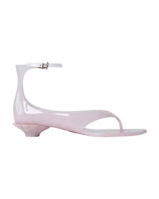 Flat Sandals Chloé de color Pink