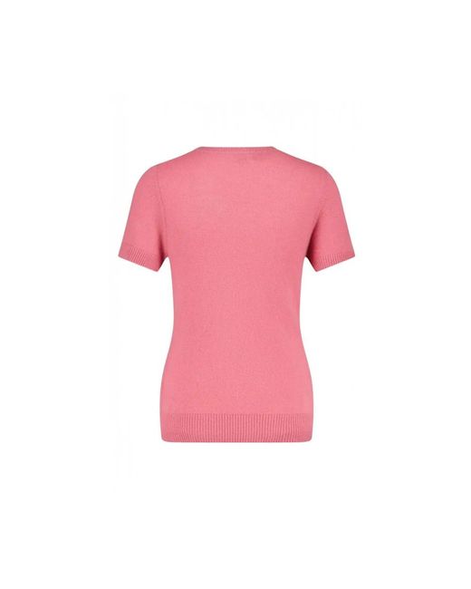 Allude Pink Round-Neck Knitwear