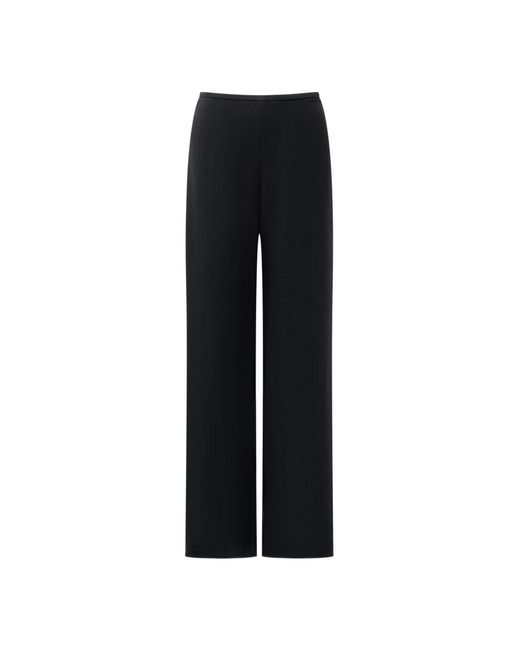 Emporio Armani Black Wide Trousers