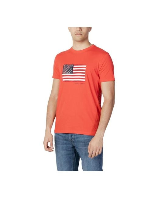 U.S. POLO ASSN. Red T-Shirts for men