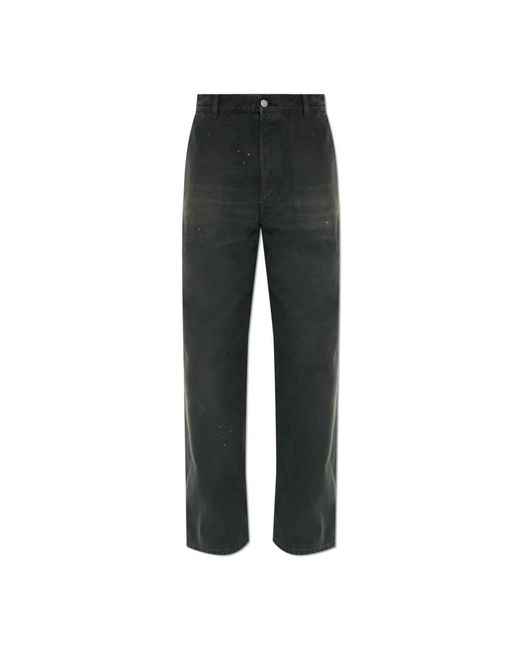 Maison Margiela Gray Straight Jeans for men