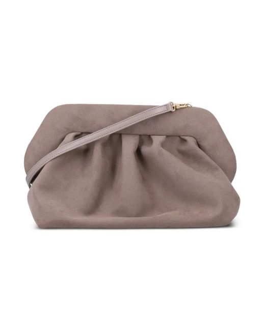 Clutches THEMOIRÈ de color Brown
