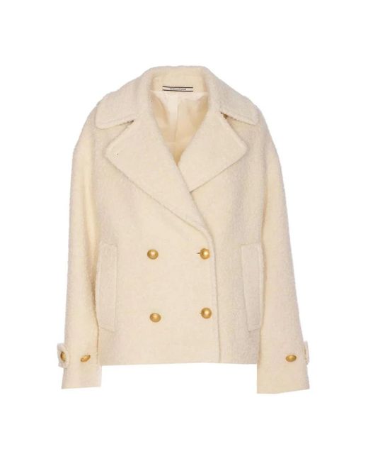 Tagliatore Natural Double-Breasted Coats