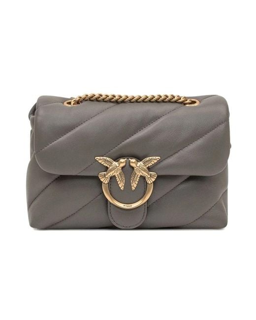 Pinko Gray Shoulder Bags