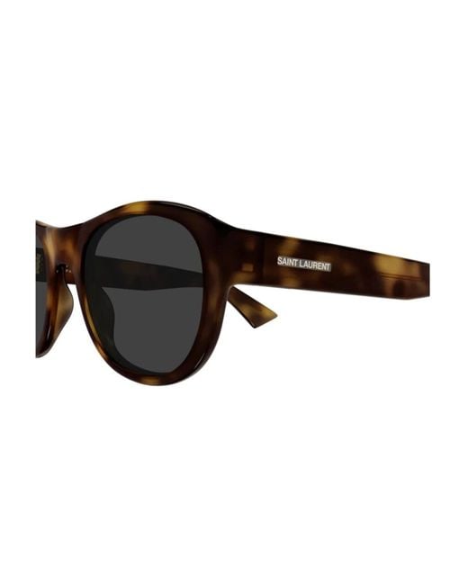 Saint Laurent Maxime Leren Schoudertas in het Black