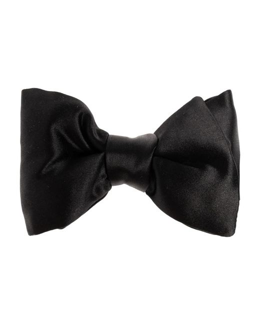 Tom Ford Satin Voorgeknoopte Strikdas in het Black voor heren