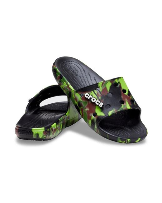CROCSTM Green Sliders