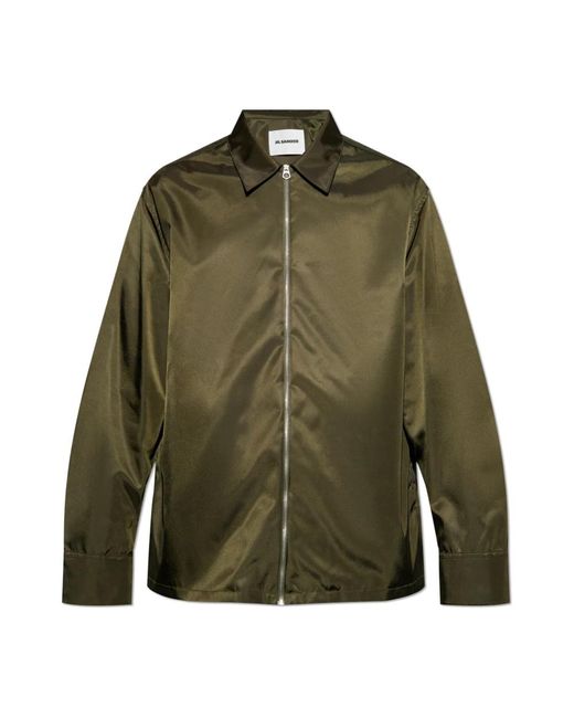 Light Jackets di Jil Sander in Green da Uomo