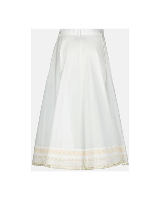 Moschino White Midi Skirts