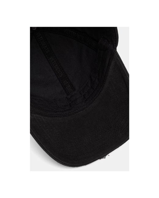 Vetements Caps in het Black