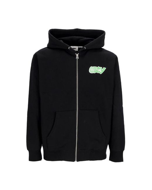 Obey Black Zip-Throughs for men